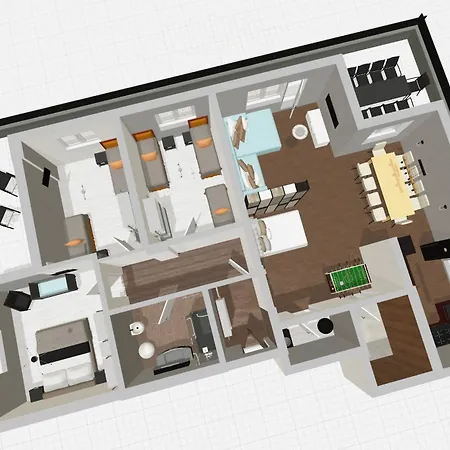 120 M Penthouse, Europa Park -rulantica- Strassburg - Colmar - Schwarzwald, Bis 11 Personnen * 라어